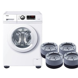 Washing Machine Anti-Vibration & Noise Reduction Rubber Pads (for Floor Noise) Height Adjustment 2. Gray Column (1420-2) 25ea