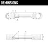 Koei Kasei Resin Double Pipe Clamp Bracket Set 16mm 75L