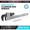 DURATECH 14-inch Heavy Duty Aluminum Straight Pipe Wrench, Adjustable Plumbing