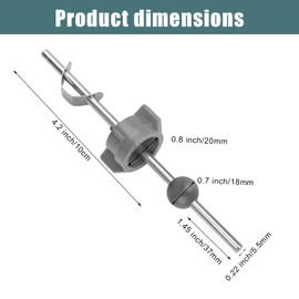 2pcs Sink Drain Parts, Lavatory Pop Up Stopper Assembly with Plug Bathroom Sink Drain Kit Pivot Ball Rod Replacement Compatible with Price Pfister & Popular Band(Grey,Grey)