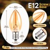 C7 LED Night Light Bulbs, 0.5W E12 Candelabra Base Candle