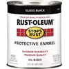 Protective Enamel Paint Stops Rust 32Ounce Gloss Black