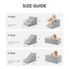 Made4Pets Dog Stairs for High Bed, Extra Wide Pet Stairs