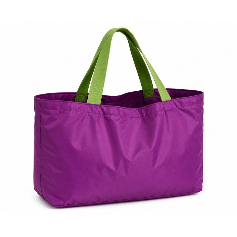 Large Capacity Foldable Shopping Bag with Drawstring Closure