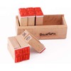 SONGER 60pcs Cute Mini Wood Rubber Stamp Set DIY Diary
