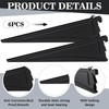 Wonderjune 6 Pcs Adjustable Locking Shelf Bracket 16 Inch Shelf