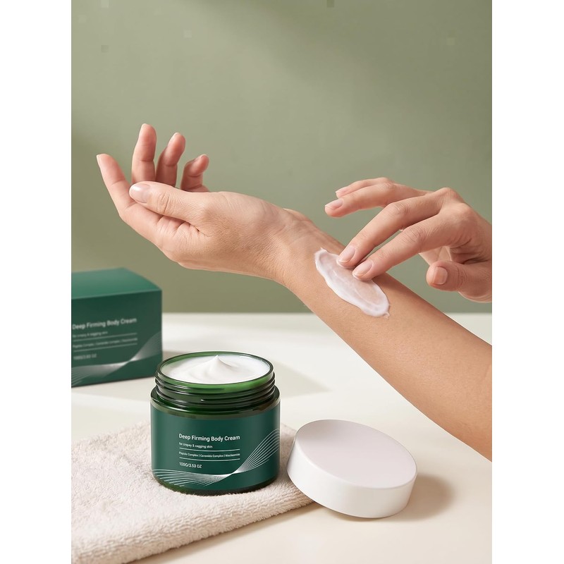Deep Firming Body Cream, 3.53 Oz Peptide Ceramide Moisturizer Body
