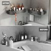 Voldra Shower Caddy Suction Cup, 2 Pack Shower Shelves for