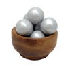 YANKEETRADERS Silver Fruit Flavored Gumballs 1", 2 Pounds Bulk