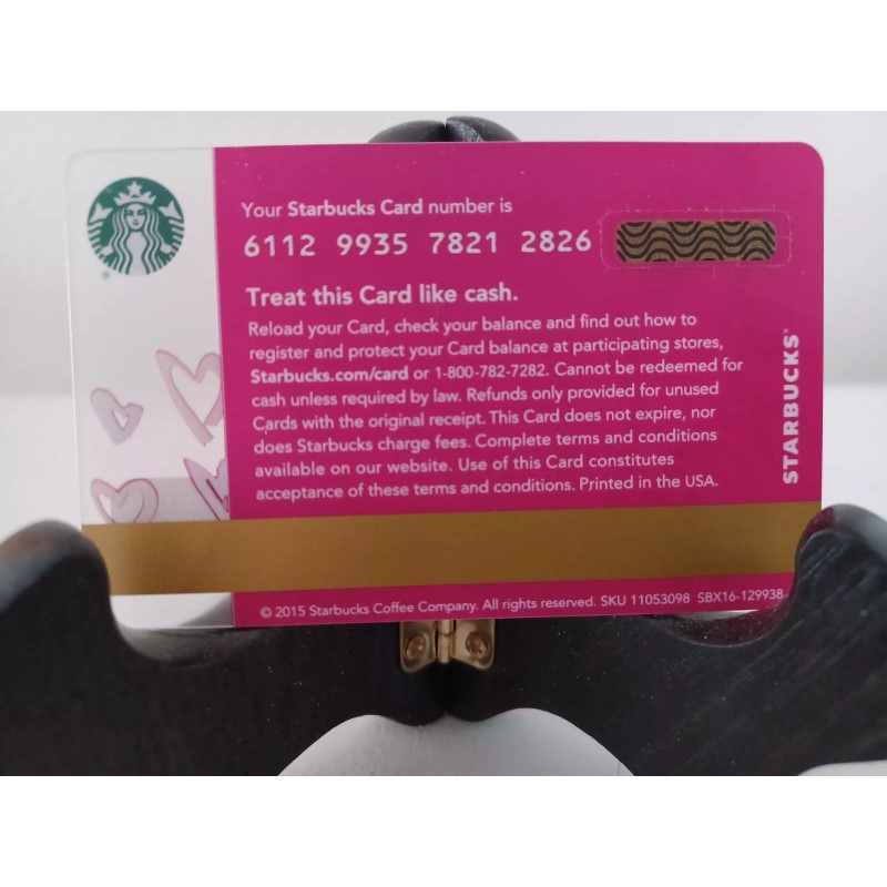 STARBUCKS CARD 2015 " I ❤ MY SISTER " HTF~CUTE