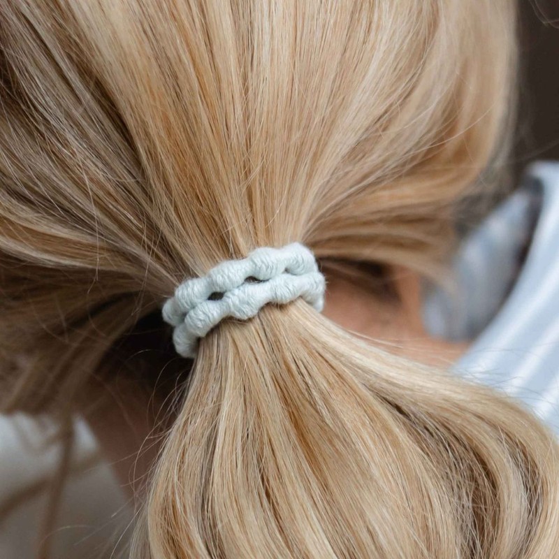 Kooshoo Pearl Hair Ties, Ocean Pearl