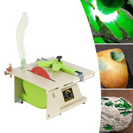 Mini Table Saw, 1380W 7000rpm Portable Precision Table Saws Set for DIY Crafts Woodworking Polishing Griding, Speed Adjustable DIY Crafts Cutting Tool for Precision Cut Stone Jade Wood