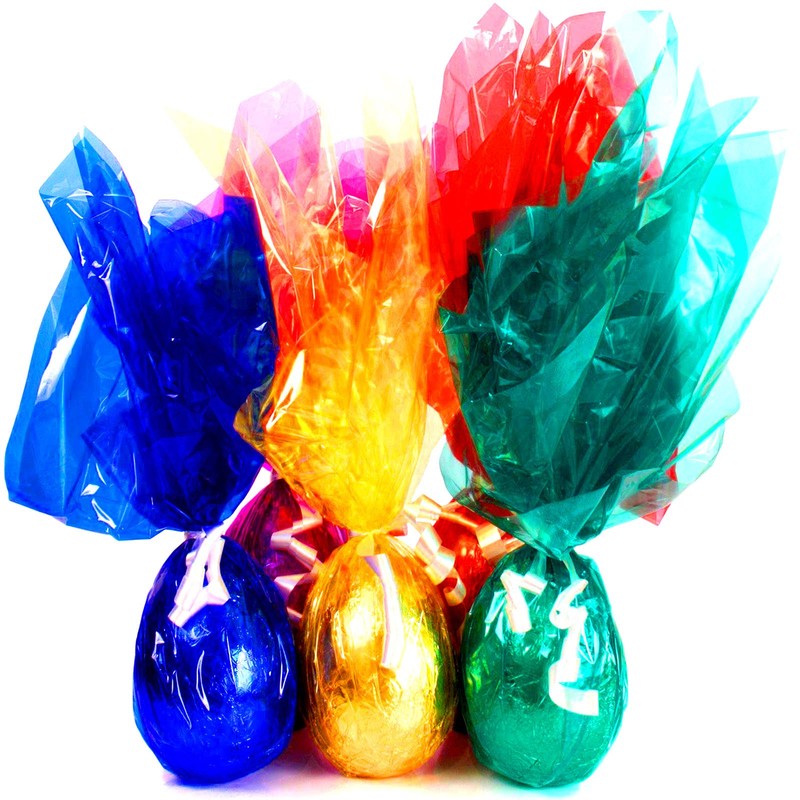 Outus 104 Pcs Cello Sheets Cellophane Colored Cellophane Sheets Translucent