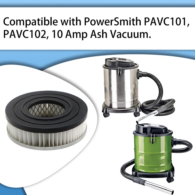 2 Pack HEPA Vacuum Motor Filters Compatible with PowerSmith PAVC101,