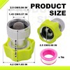 LhyBtm 2-Pack 3/4-Inch Aluminum Pressure Washer Garden Hose Adapter with