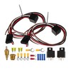 X AUTOHAUX Dual Electric Fan Relay Kit with Thermostatic Sensor