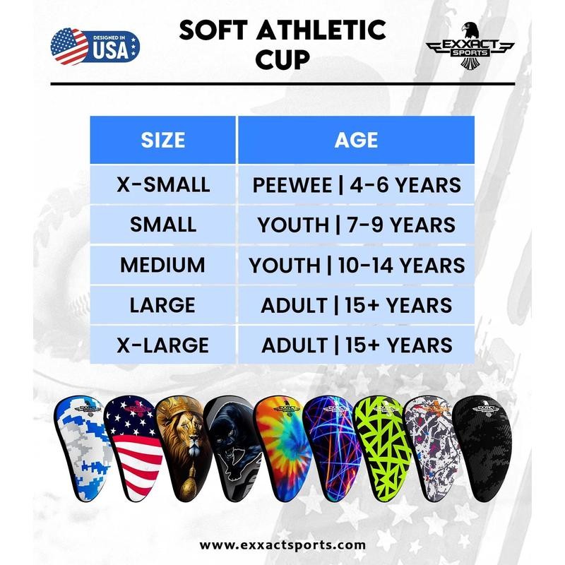 Lightweight Athletic Cup For Men & Boys with Soft Rim