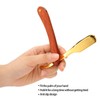 Old Style Straight Razor Rosewood Handle Straight Edge Barber Razor