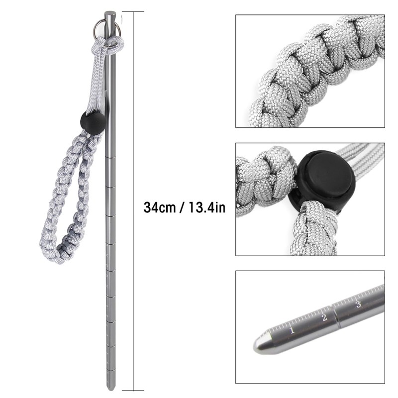 Alomejor Diving Pointer Stick Aluminium Alloy Scuba Diving Noise Maker