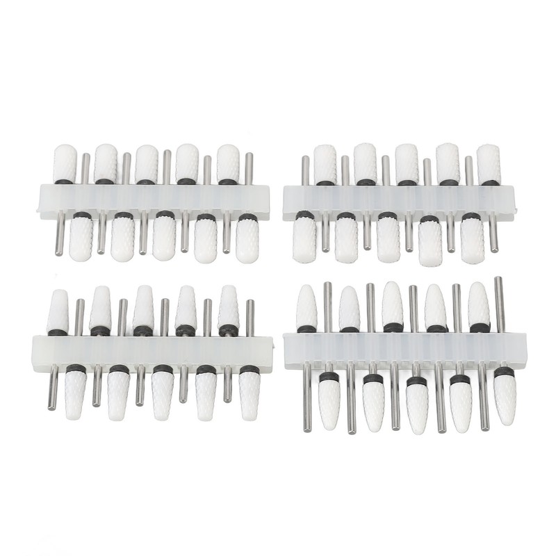 40Pcs Nail Drill Bit 4 Types Ceramic Nail Removal Bit