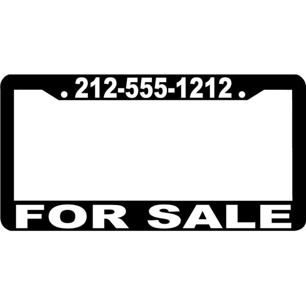 Car Plate Frames FOR SALE CUSTOM PERSONALIZED PHONE NUMBER sell