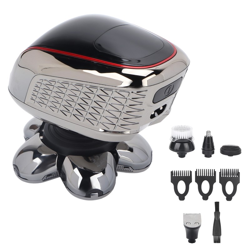 6D Electric Razor 5 in 1 Multifunctional Men Rechargeable Bald