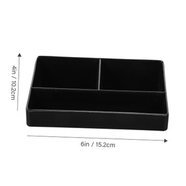 ABOOFAN Tea Bag Storage Organizer 3 Compartments Food-Grade Coffee Box for Sugar and Tea Bags Suitable for Kitchen Countertop and Restaurant Use