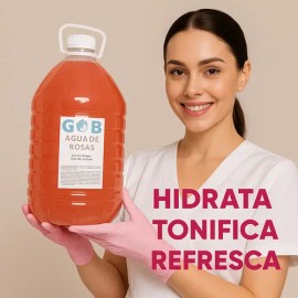 Agua De Rosas - Tónico Facial - Gob - Garrafa 5 Litros