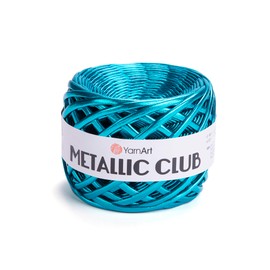 YarnArt Metallic Club Super Bulky - Hilo de playera – 100% poliéster, 6.35 oz / 180 gr, 60 años/55 metros, colores brillantes para bolsos, alfombras, chic Night Bah, bolsas de ganchillo (8126)