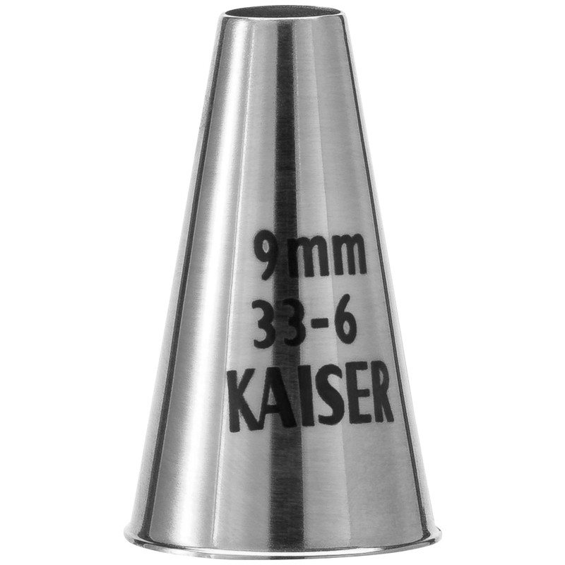 Original Kaiser Lochtülle 9 mm, Spritztülle, Edelstahl rostfrei, falz- und
