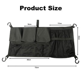Stroller Wagon Cargo Net,Compatible with Wonder-FOLD All W-Series Models, Large Capacity Mesh Cargo Storage Net with Sorting Pockets, Large Capacity Mesh Cargo Storage Net,Black ﻿