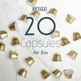 Artuzzi 80ct Flavored Espresso Pods for Nespresso Original Machines I Caramel Coffee Pods - Nespresso compatible pods I Italian Coffee Capsules Aluminum & Recyclable