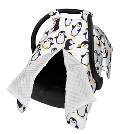 Penguin Car Seat Cover for Baby in Winter Summer, Nursing Cover for Mom Penguin Stuff for Baby Boys Girls