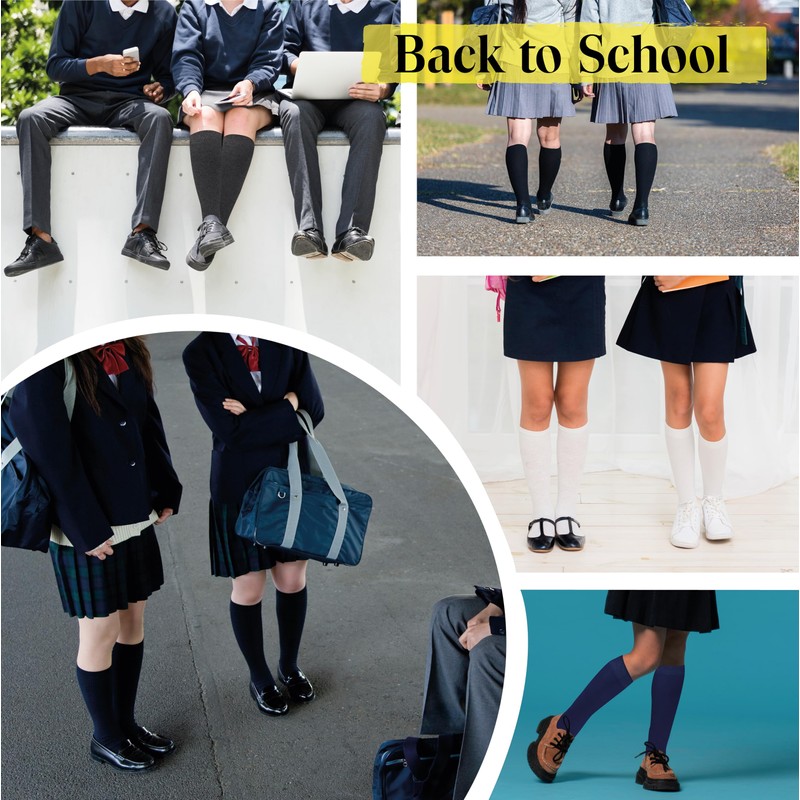 Mysocks Unisex Knee Socks, Long Socks - navy, size: 37-41