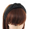 axy HRZO1 Headband with Two Different Fabrics and Braid Detail