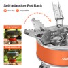 Odoland 4000W Camping Stove, Windproof Adjustable Lightweight Backpacking Gas Stoves,