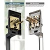 Calzibeno Modern Oil Rubbed Bronze Front Door Lock Set for