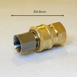 HOTEISON One-Touch Coupler, High Pressure Washer, Washing Nozzle, High Pressure Hose, Connection, Universal Socket, Adapter, 3/8 (Male Female Set(G3/8 Female Thread))