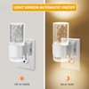 2 Pack LED Night Light Plug in, Auto Dimmable Night