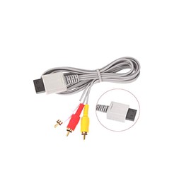 WICAREYO 1.8M Audio Video AV RCA Video Composite Cable with 3RCA to Scart Adapter AV Cable Converter Switcher for Wii Wii U Console