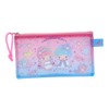 Ellon Little Twin Stars Glitter PVC Zipper Pouch Pen Pencil