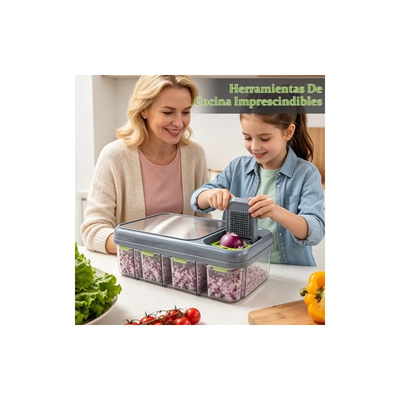 Picador de Verduras, Cortador de Verduras 13 en 1, para