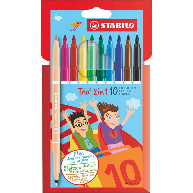 Felt Tip Pen - STABILO Trio 2 in 1 -
