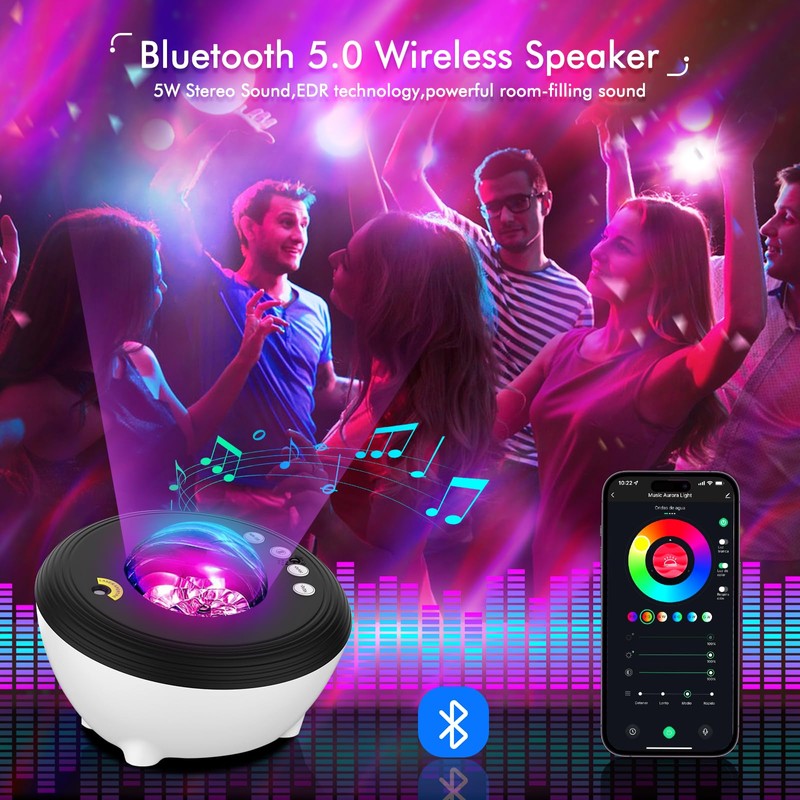YunLone 360 Lights 18 Colour Star Galaxy Projector with Smart