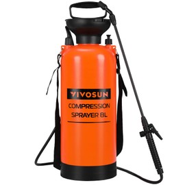 VIVOSUN Pump Sprayer 2 Gallon, Pressurized Lawn & Garden Water Spray Bottle with Adjustable Shoulder Strap, Pressure Relief Valve, for Spraying Plants, Garden Watering and Cleaning