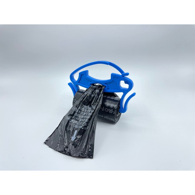 New Bag-N-Go Ultra Slim Bag Holder For Leash-One-Handed Operation- Keeps