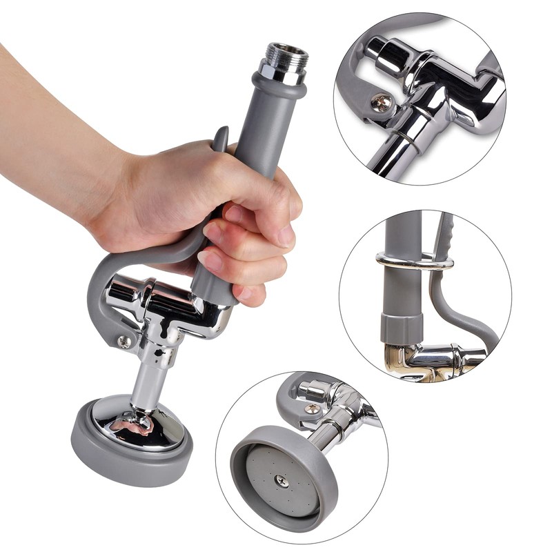 MSTJRY Commercial Sink Sprayer Pre Rinse Spray Valve with Handle