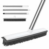 Rubber Broom for Pet Hair Removal with Washable Bristles and