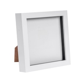 Nicola Spring Picture Box Frame - White - 6x6" (15x15cm) - Pack of 1 - Standing & Hanging Frames for 3D Letter Displays, Photos, Memorabilia and Special Occasion Memories