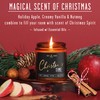 Christmas Candles Scented – ‘Christmas Time’ Soy Christmas Candle, w/Apple,